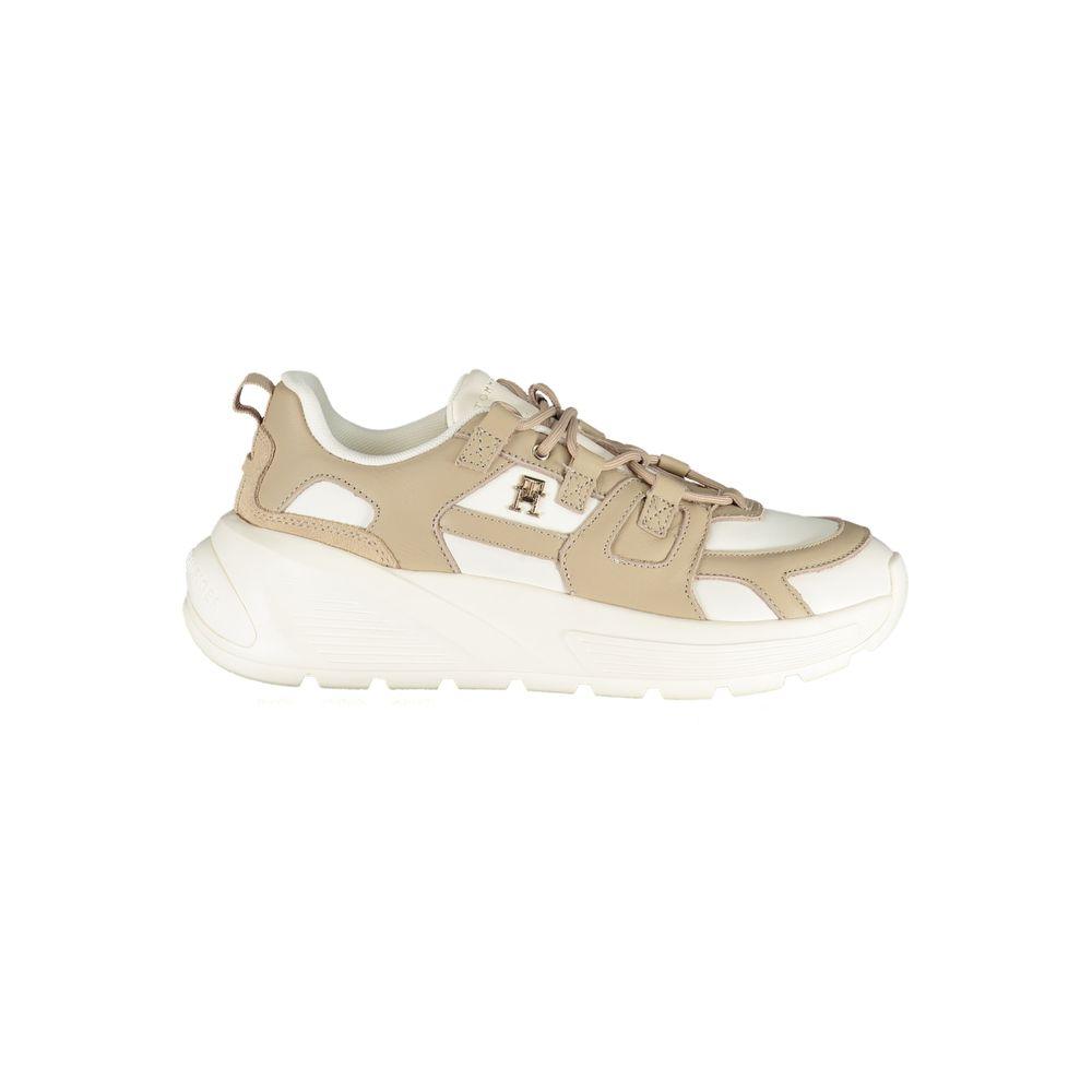 Tommy Hilfiger White Polyethylene Women Sneaker - Arichezz.store