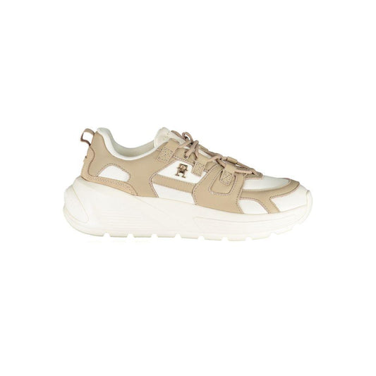 Tommy Hilfiger White Polyethylene Women Sneaker - Arichezz.store