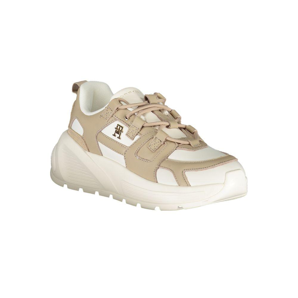 Tommy Hilfiger White Polyethylene Women Sneaker - Arichezz.store