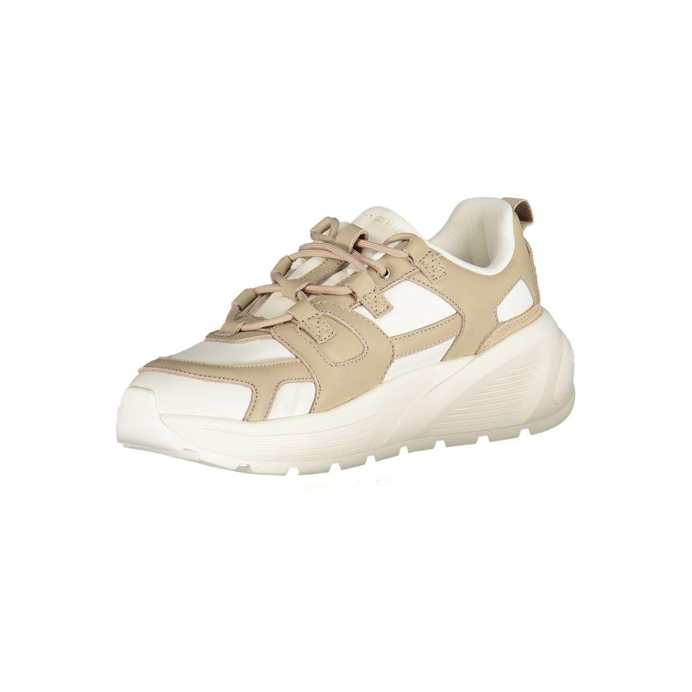 Tommy Hilfiger White Polyethylene Women Sneaker - Arichezz.store