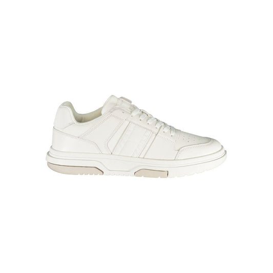 Tommy Hilfiger White Polyethylene Men Sneaker - Arichezz.store