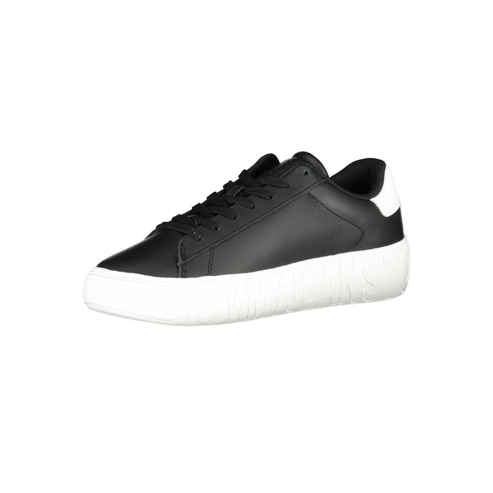 Tommy Hilfiger Black Polyethylene Men Sneaker - Arichezz.store