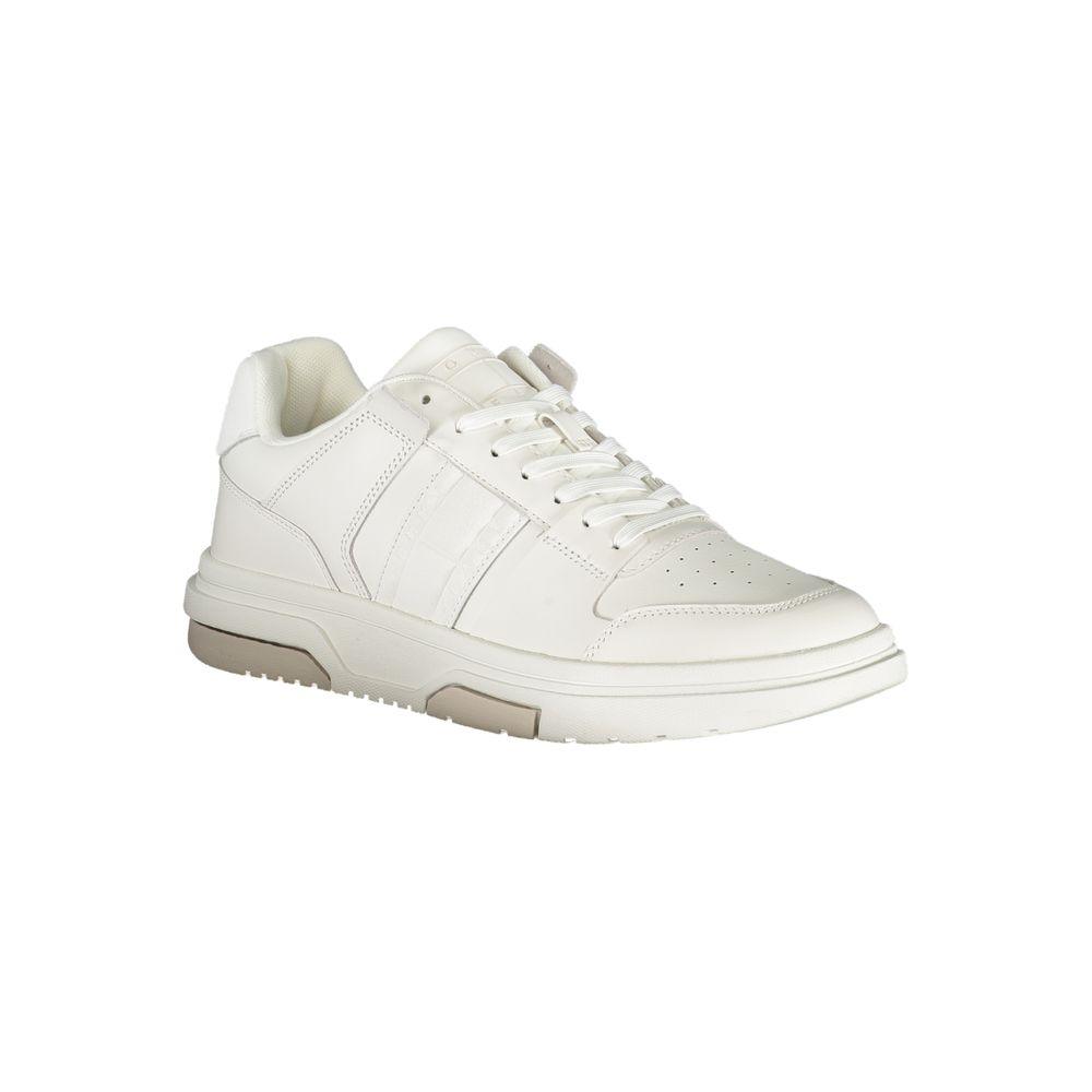 Tommy Hilfiger White Polyethylene Men Sneaker - Arichezz.store