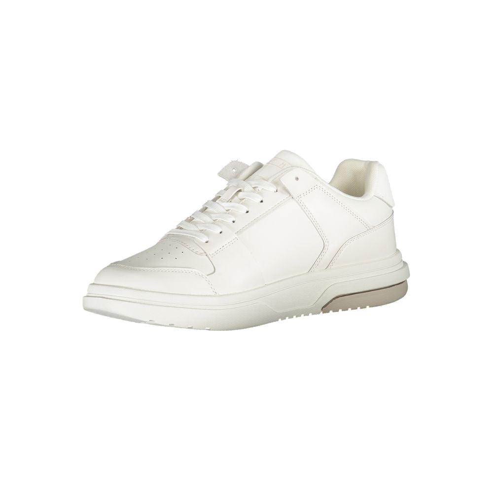 Tommy Hilfiger White Polyethylene Men Sneaker - Arichezz.store