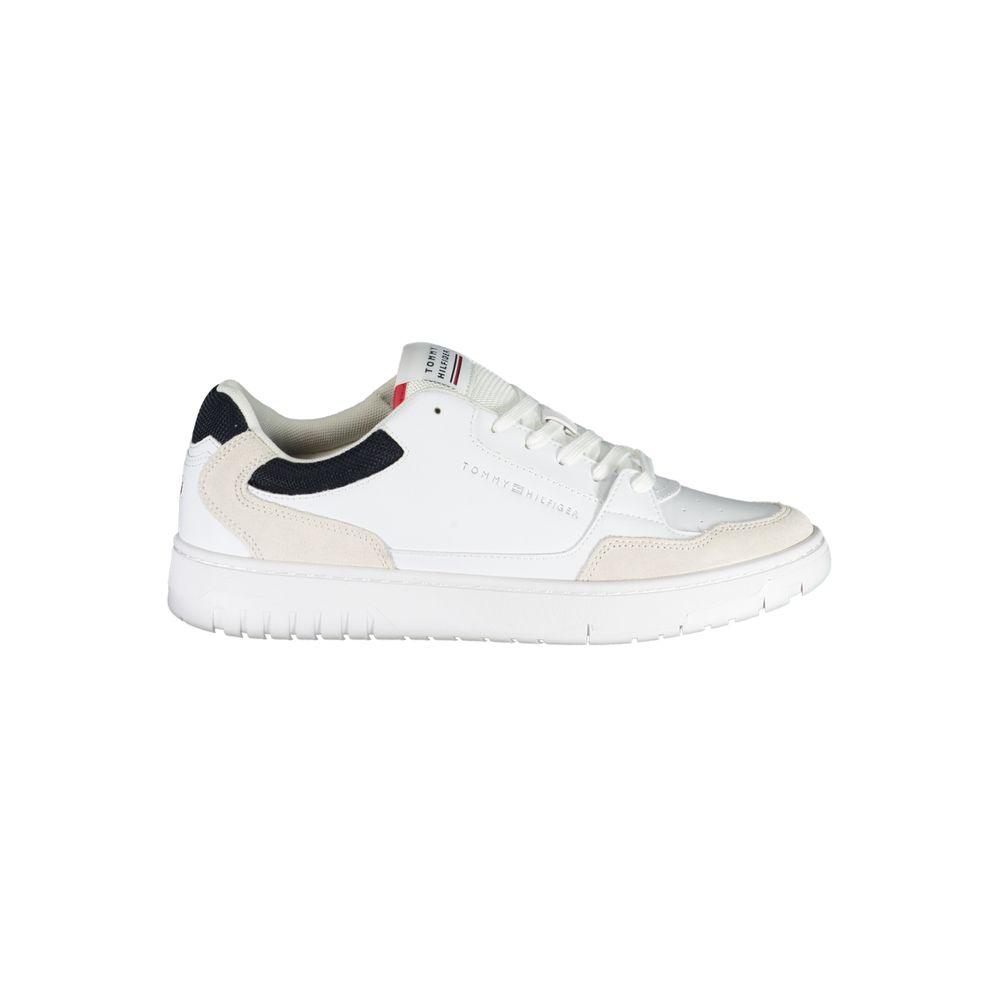 Tommy Hilfiger White Polyethylene Men Sneaker - Arichezz.store