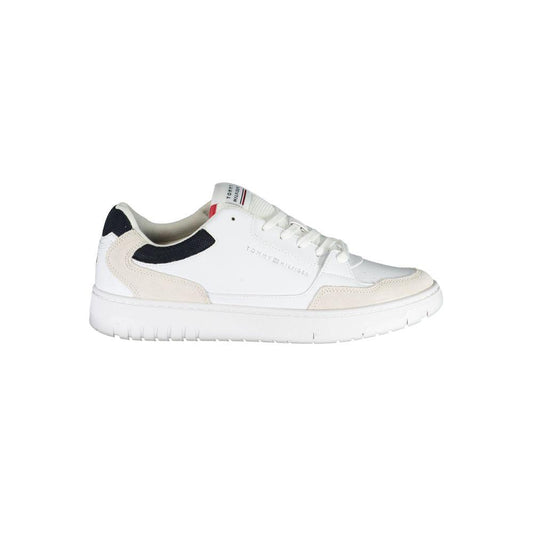 Tommy Hilfiger White Polyethylene Men Sneaker - Arichezz.store