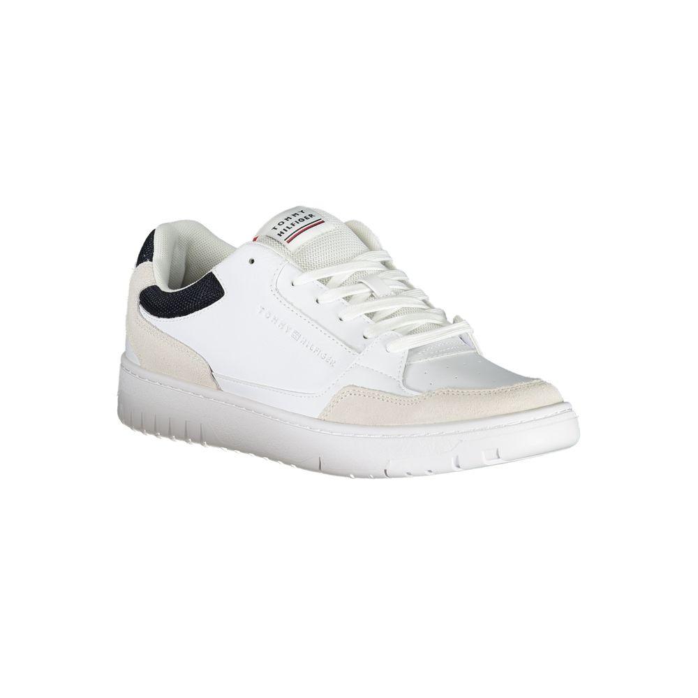 Tommy Hilfiger White Polyethylene Men Sneaker - Arichezz.store