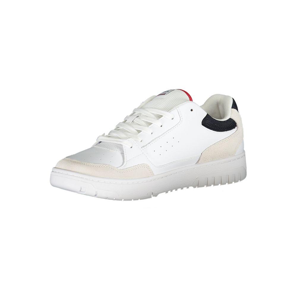 Tommy Hilfiger White Polyethylene Men Sneaker - Arichezz.store