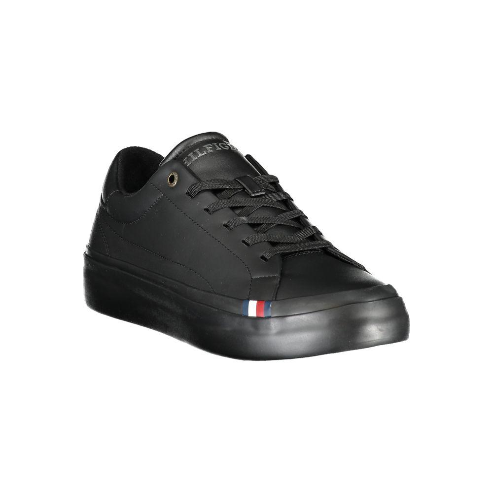 Tommy Hilfiger Black Polyethylene Men's Sneakers - Arichezz.store