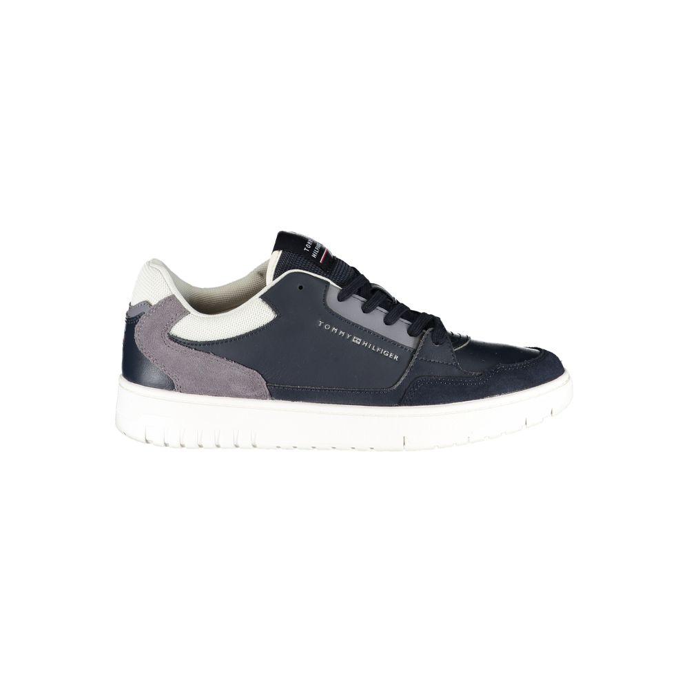 Tommy Hilfiger Blue Polyethylene Men Sneaker - Arichezz.store