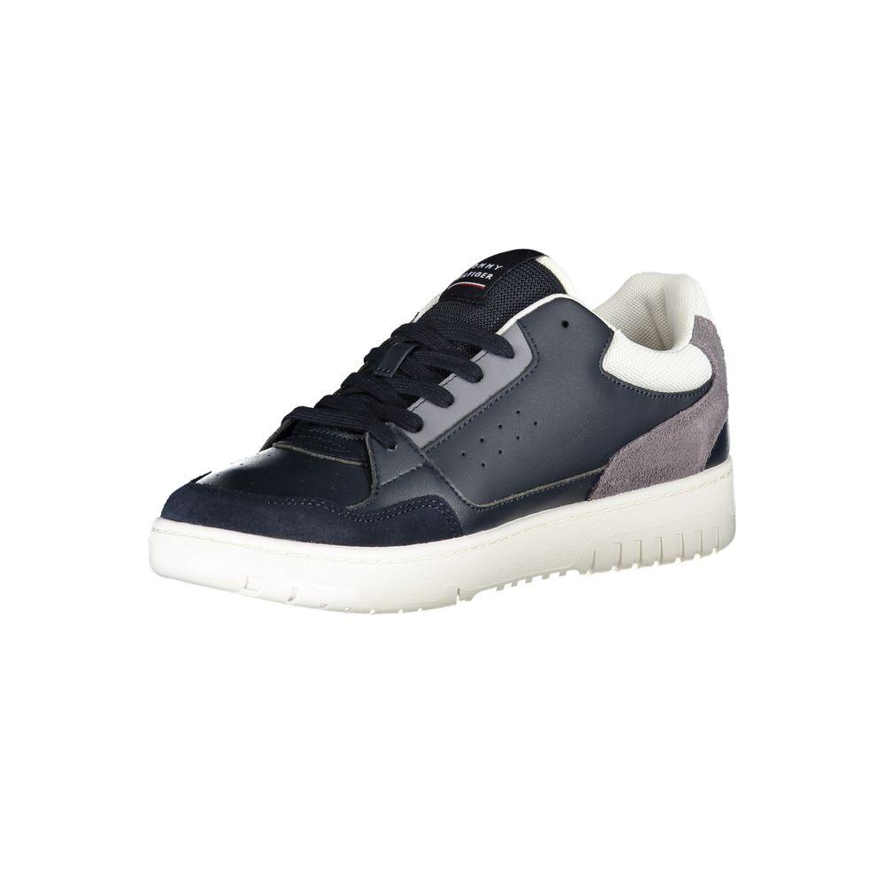 Tommy Hilfiger Blue Polyethylene Men Sneaker - Arichezz.store