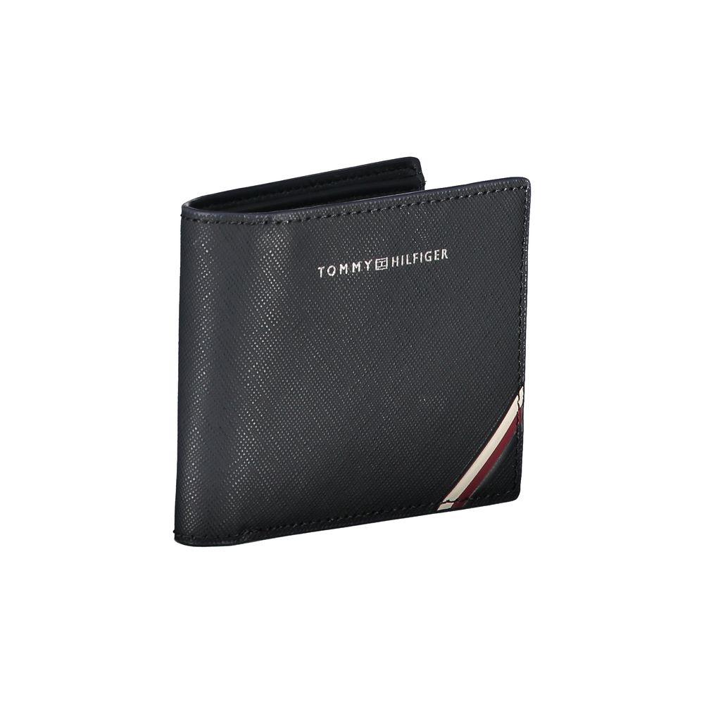 Tommy Hilfiger Blue Leather Men Wallet - Arichezz.store