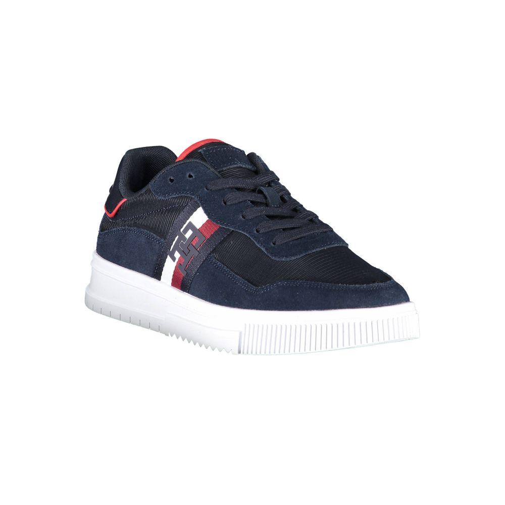 Tommy Hilfiger Blue Polyester Men Sneaker - Arichezz.store