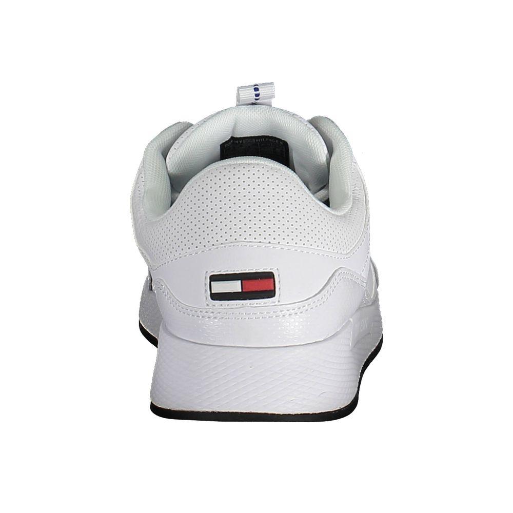 Tommy Hilfiger White Polyethylene Men Sneaker - Arichezz.store