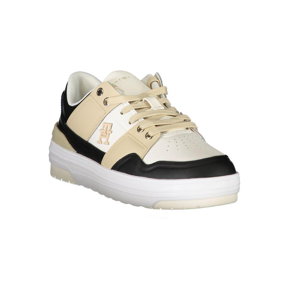 Tommy Hilfiger White Leather Women Sneaker - Arichezz.store