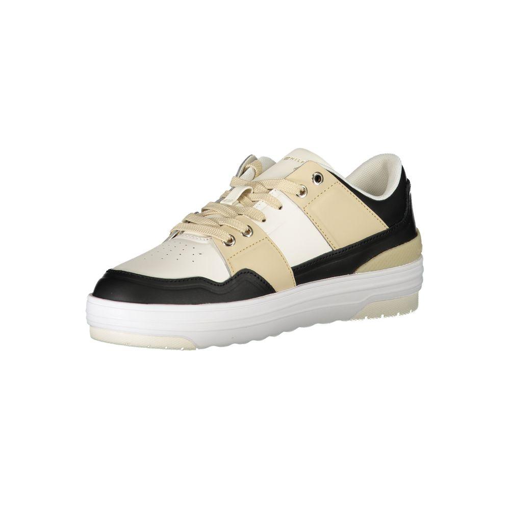 Tommy Hilfiger White Leather Women Sneaker - Arichezz.store