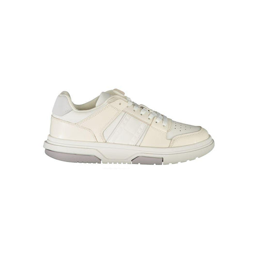 Tommy Hilfiger White Leather Womens Sneaker - Arichezz.store