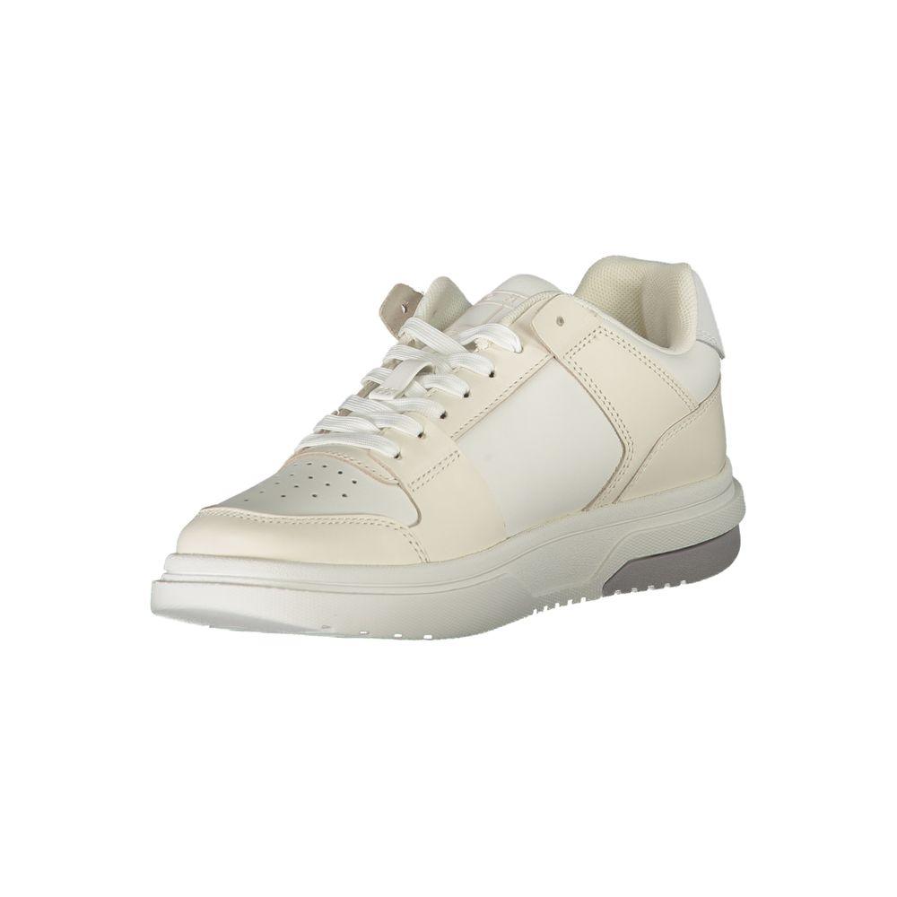 Tommy Hilfiger White Leather Womens Sneaker - Arichezz.store