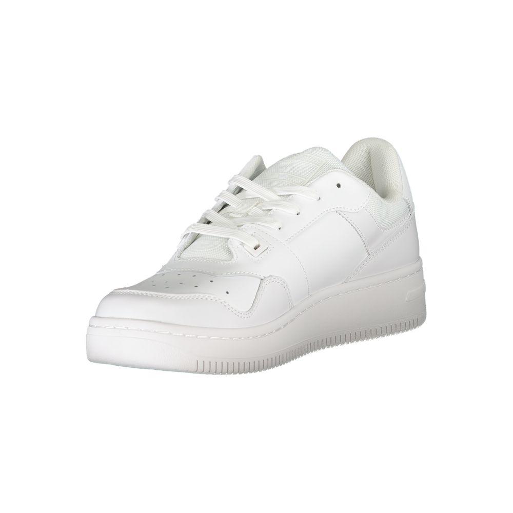 Tommy Hilfiger White Leather Men Sneaker - Arichezz.store