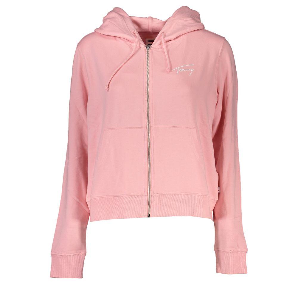 Tommy Hilfiger Pink Modal Women Sweater - Arichezz.store