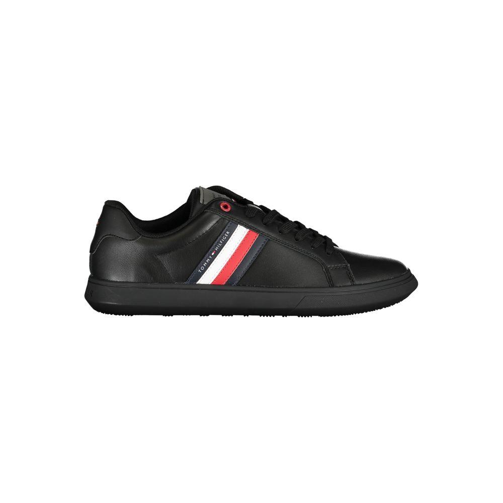 Tommy Hilfiger Chic Black Sneakers with Iconic Contrast Details - Arichezz.store