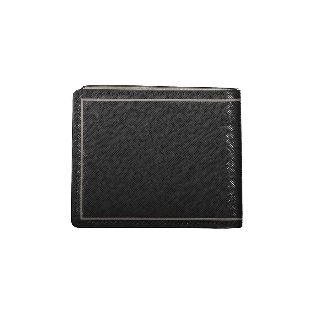 Tommy Hilfiger Black Leather Double Card Wallet - Arichezz.store