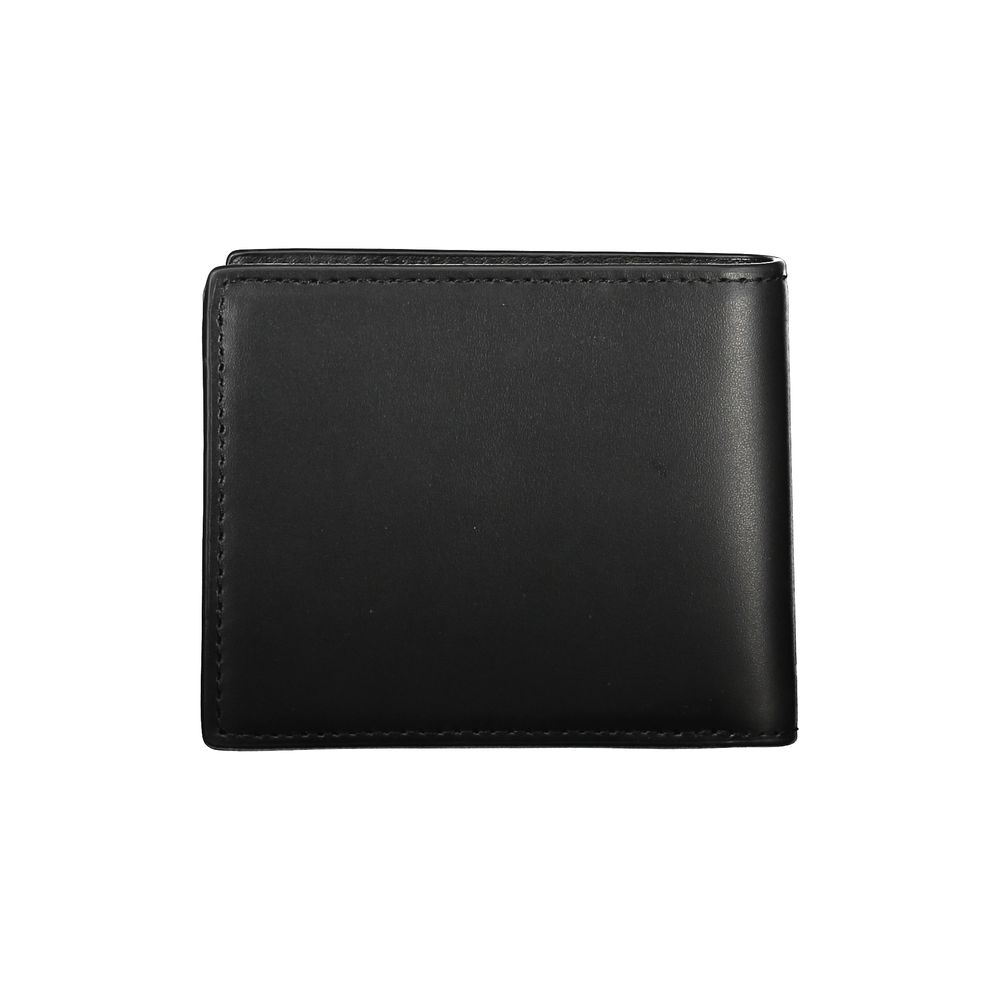 Tommy Hilfiger Elegant Black Leather Bifold Men's Wallet - Arichezz.store