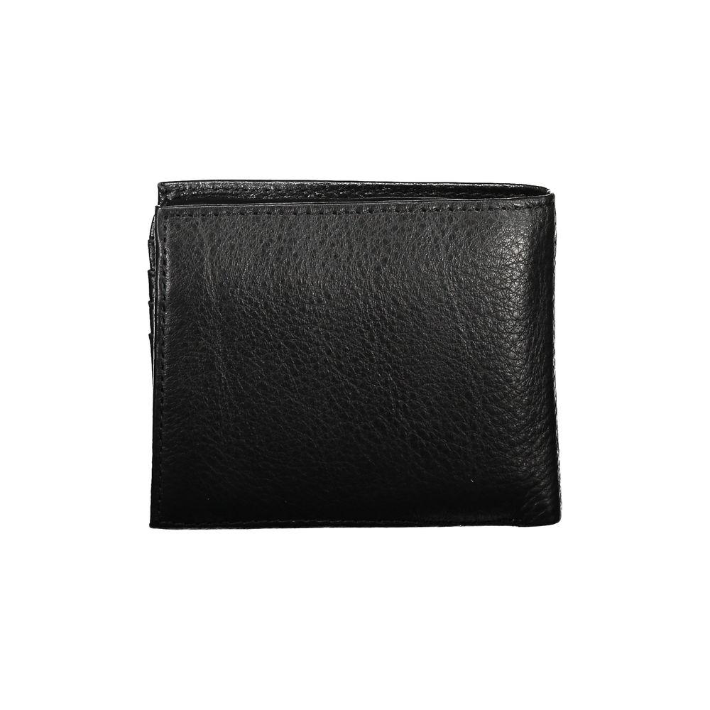 Tommy Hilfiger Sleek Black Leather Wallet with Ample Storage - Arichezz.store