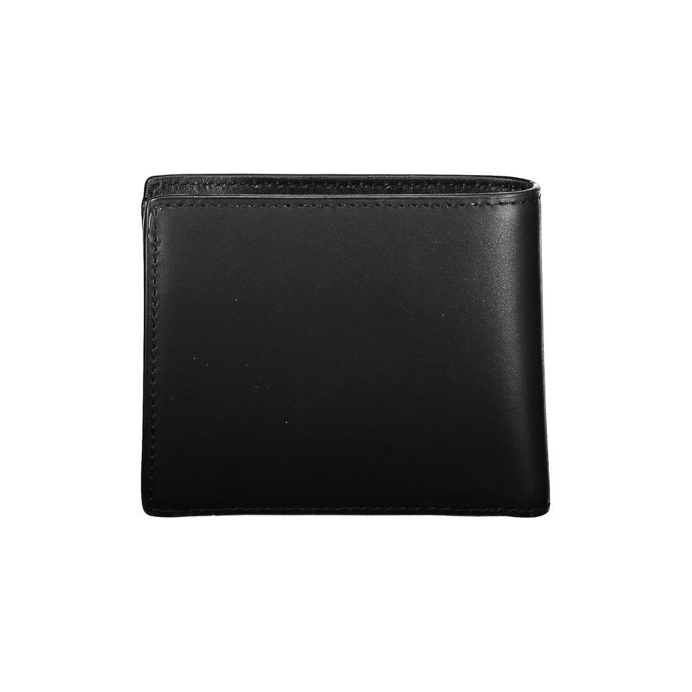 Tommy Hilfiger Sleek Black Leather Wallet for the Modern Man - Arichezz.store