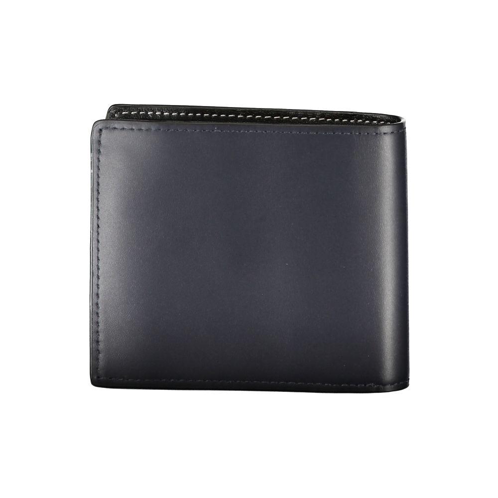 Tommy Hilfiger Elegant Blue Leather Bi-Fold Wallet - Arichezz.store