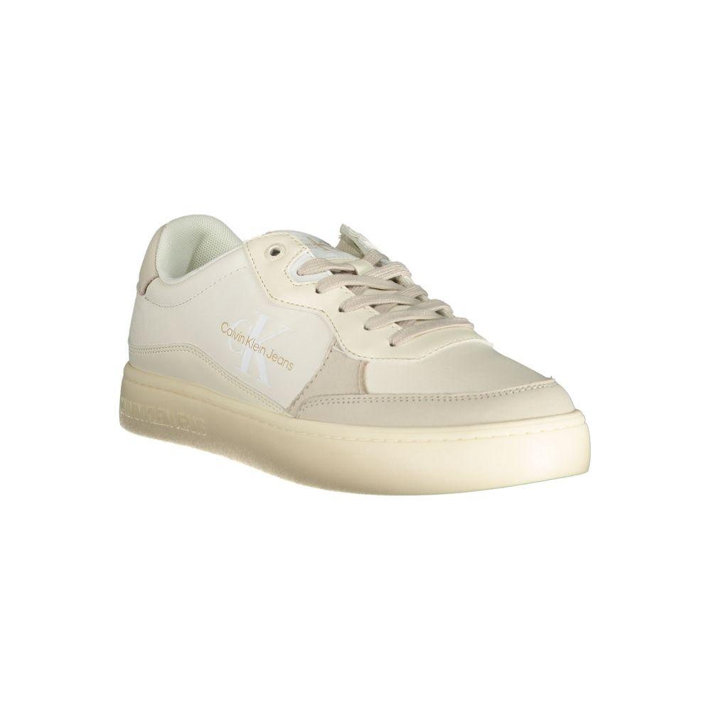 Calvin Klein Elegant White Sneakers with Contrast Accents - Arichezz.store