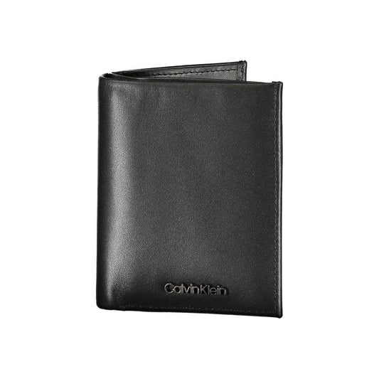 Calvin Klein Sleek Black Leather RFID Wallet - Arichezz.store