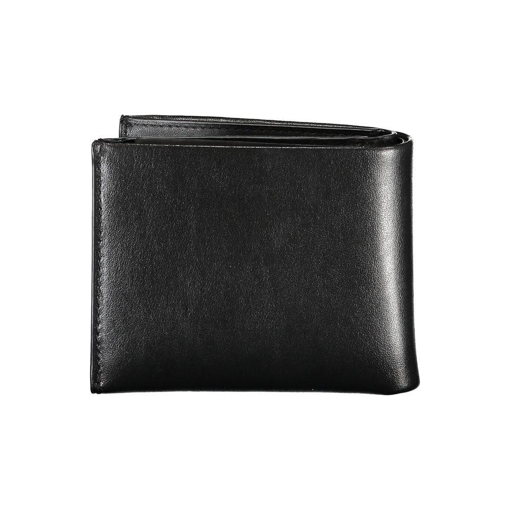 Calvin Klein Elegant Black Leather Dual-Compartment Wallet - Arichezz.store