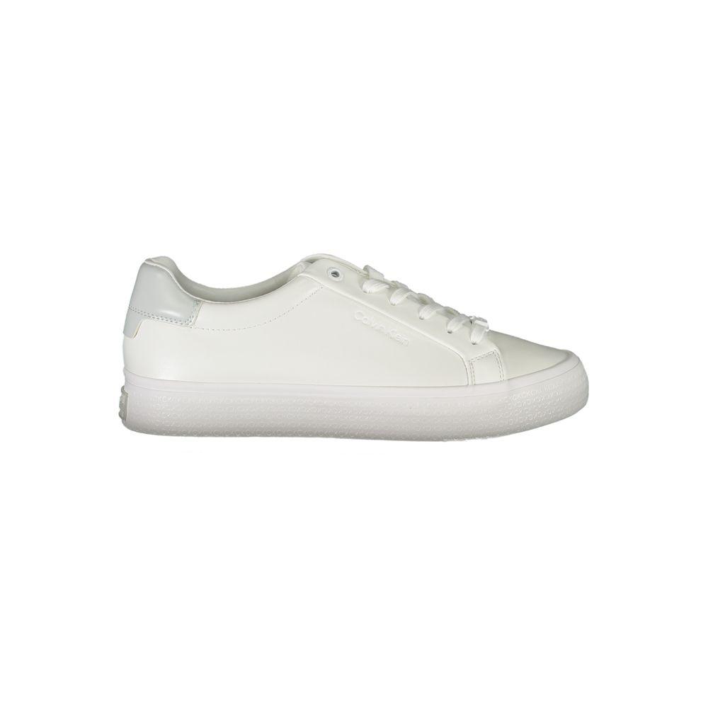 Calvin Klein Elegant White Sneakers with Contrast Detailing - Arichezz.store