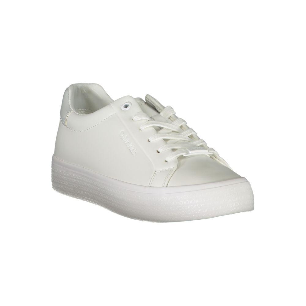 Calvin Klein Elegant White Sneakers with Contrast Detailing - Arichezz.store