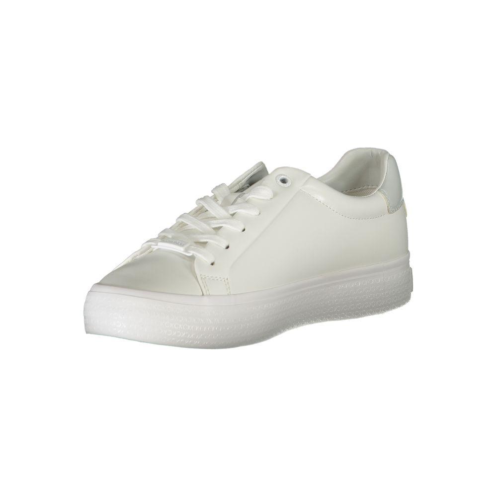 Calvin Klein Elegant White Sneakers with Contrast Detailing - Arichezz.store