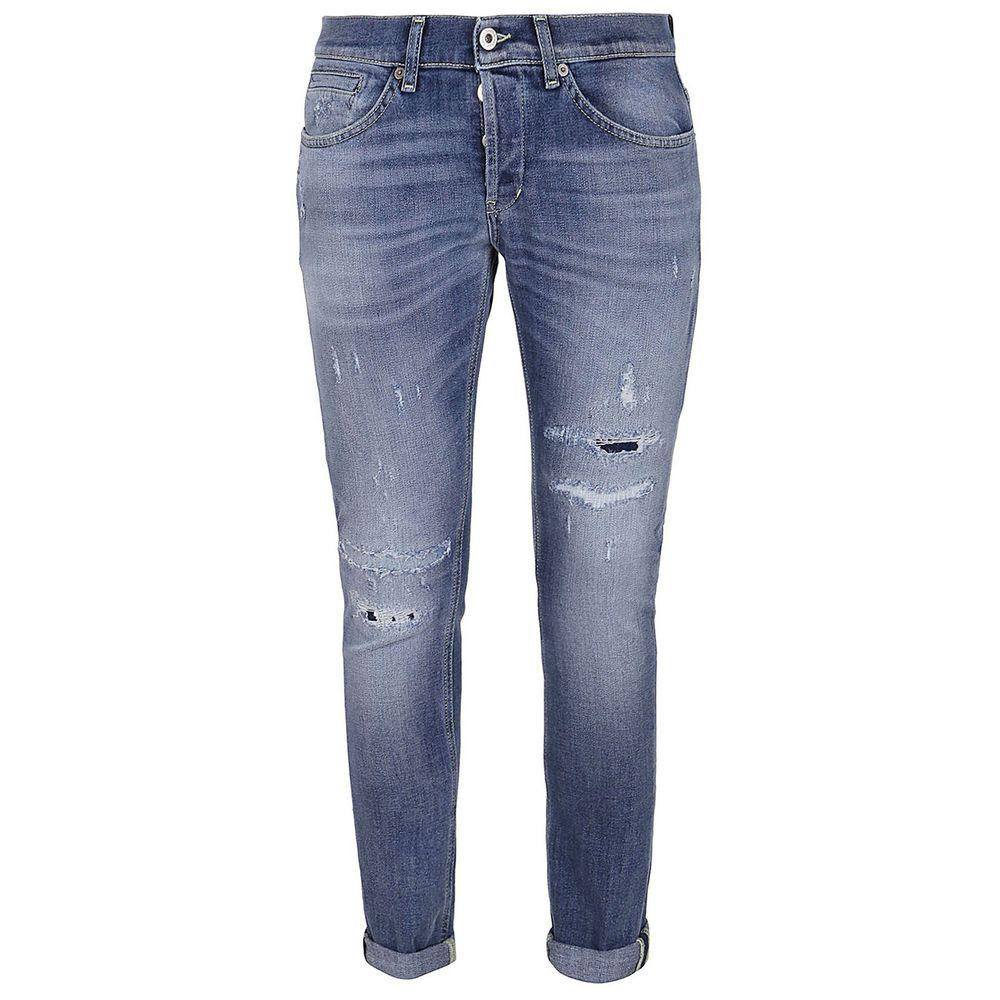 Dondup Chic Distressed Blue Stretch Jeans - Arichezz.store