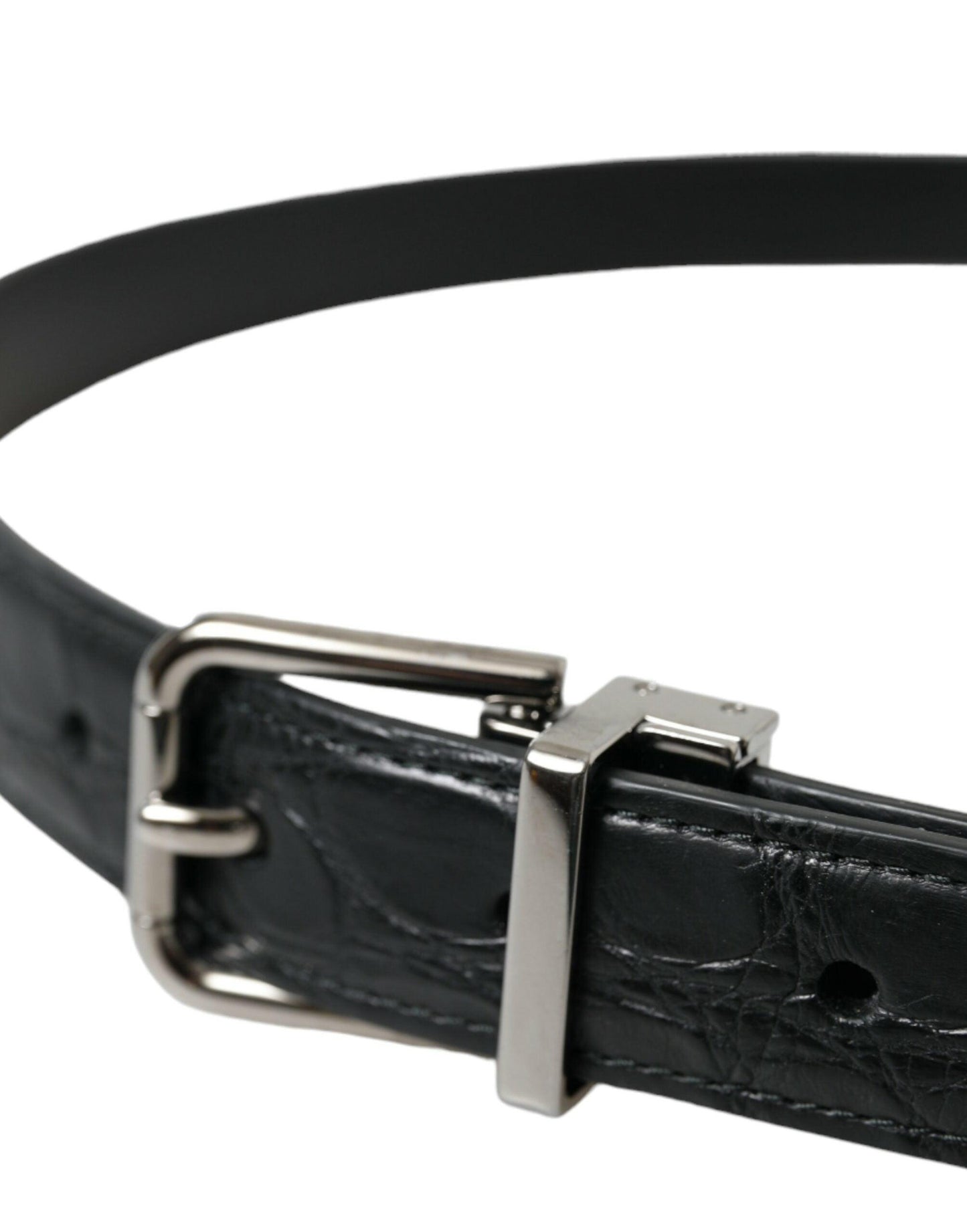 Dolce & Gabbana Elegant Leather Belt with Metal Buckle - Arichezz.store