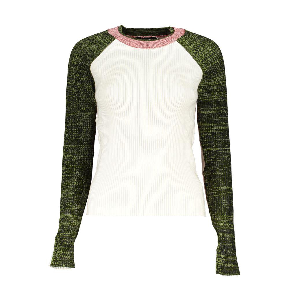 Desigual Chic Contrasting Crew Neck Sweater - Arichezz.store