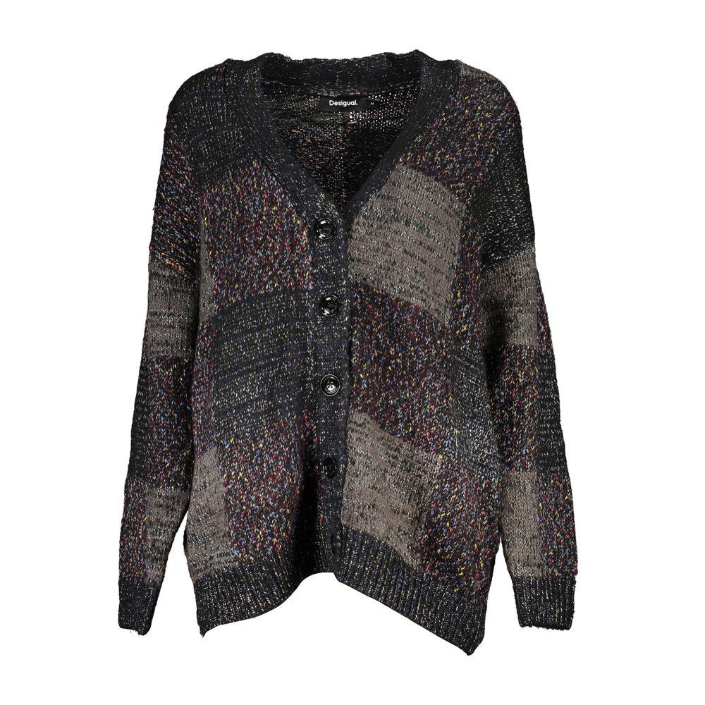 Desigual Elegant Long Sleeve V-Neck Cardigan - Arichezz.store