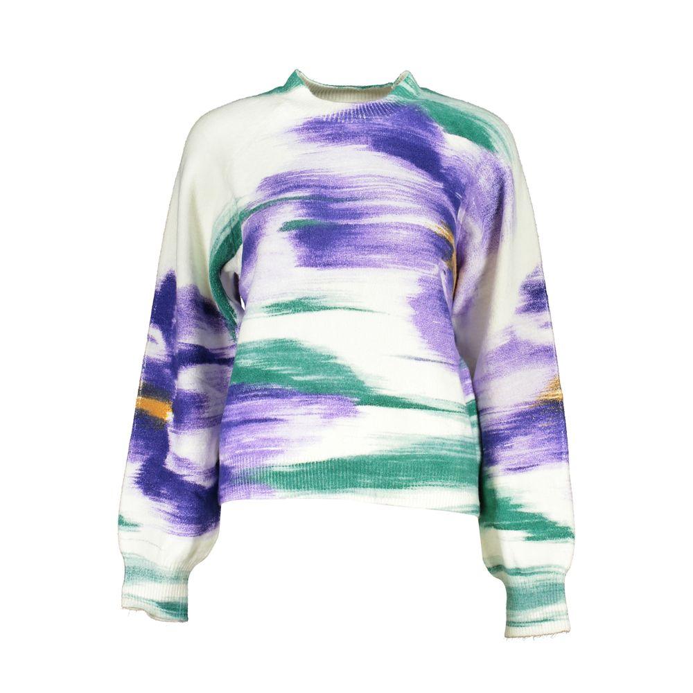 Desigual Elegant Crew Neck Sweater with Contrast Detailing - Arichezz.store