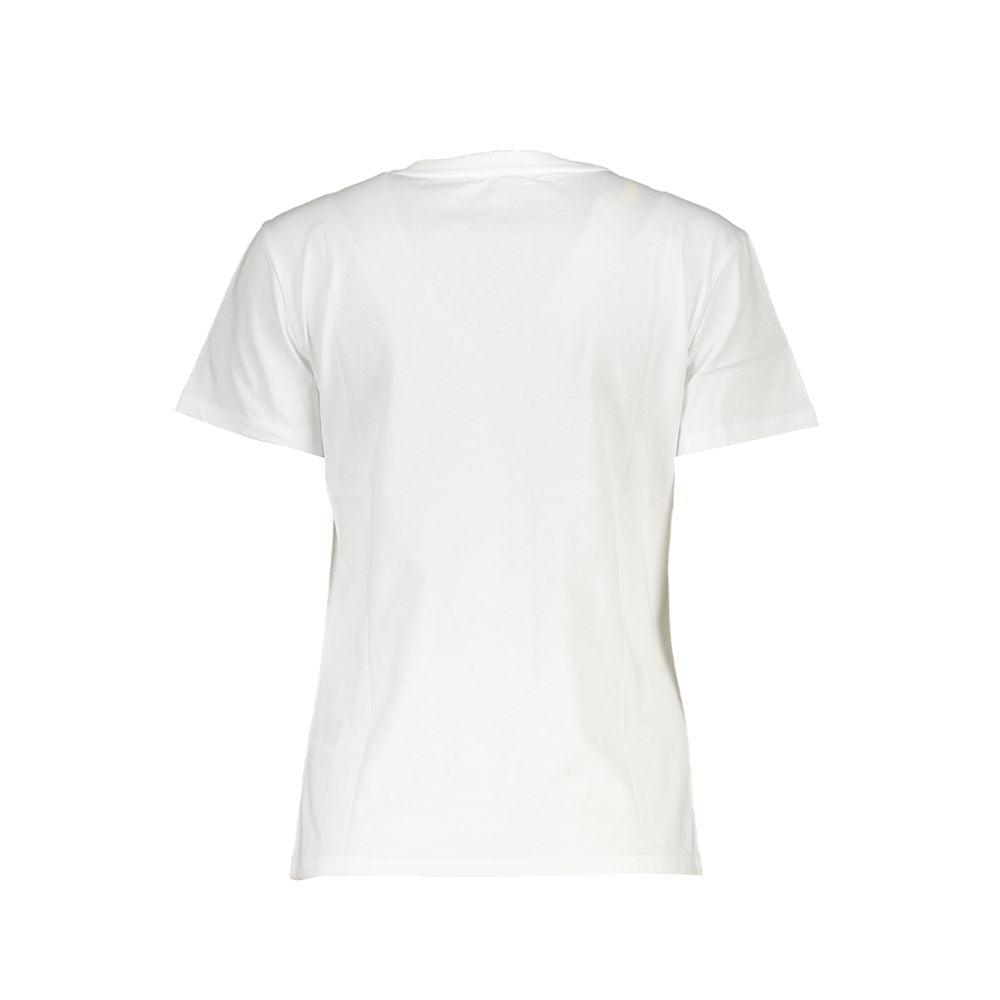 Patrizia Pepe Elegant Short Sleeve Crew Neck Tee with Logo - Arichezz.store