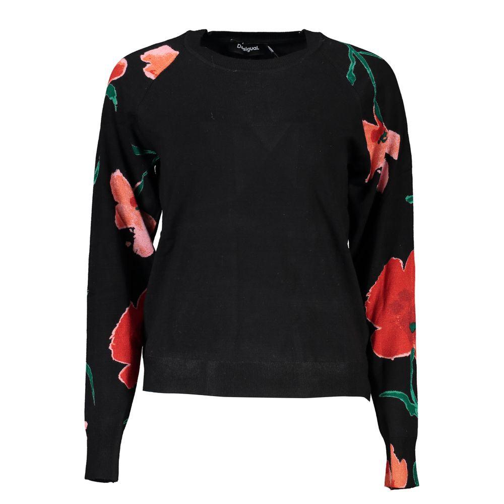 Desigual Chic Contrast Crew Neck Sweater - Arichezz.store