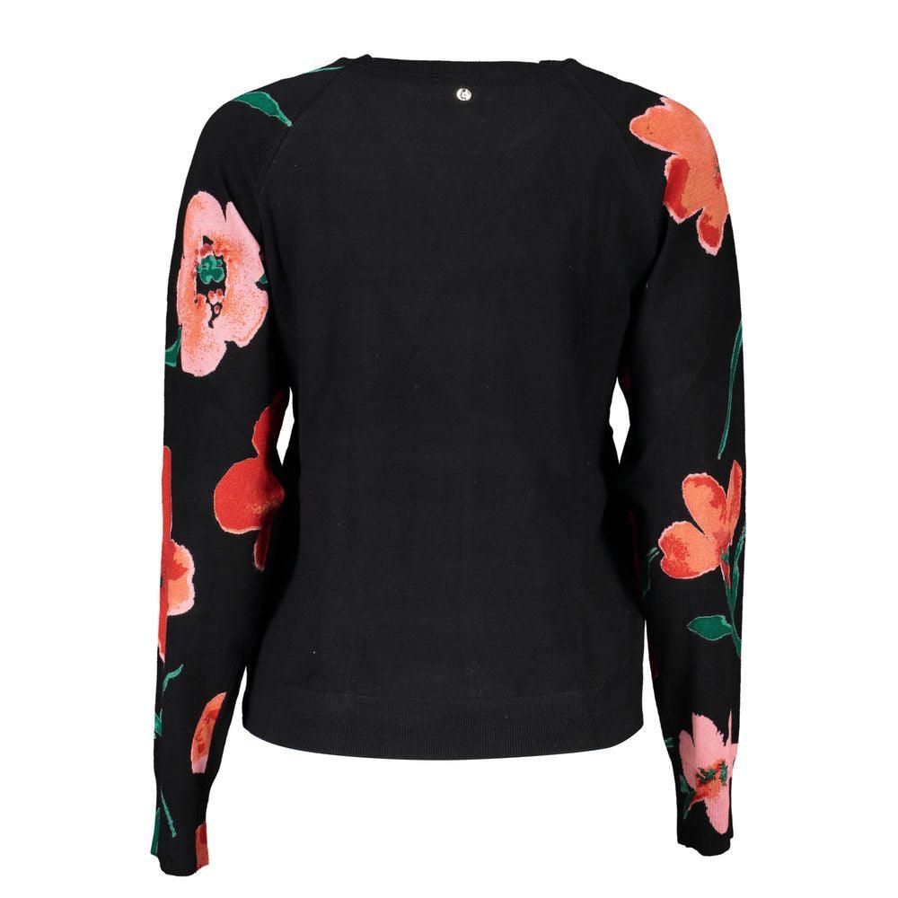 Desigual Chic Contrast Crew Neck Sweater - Arichezz.store