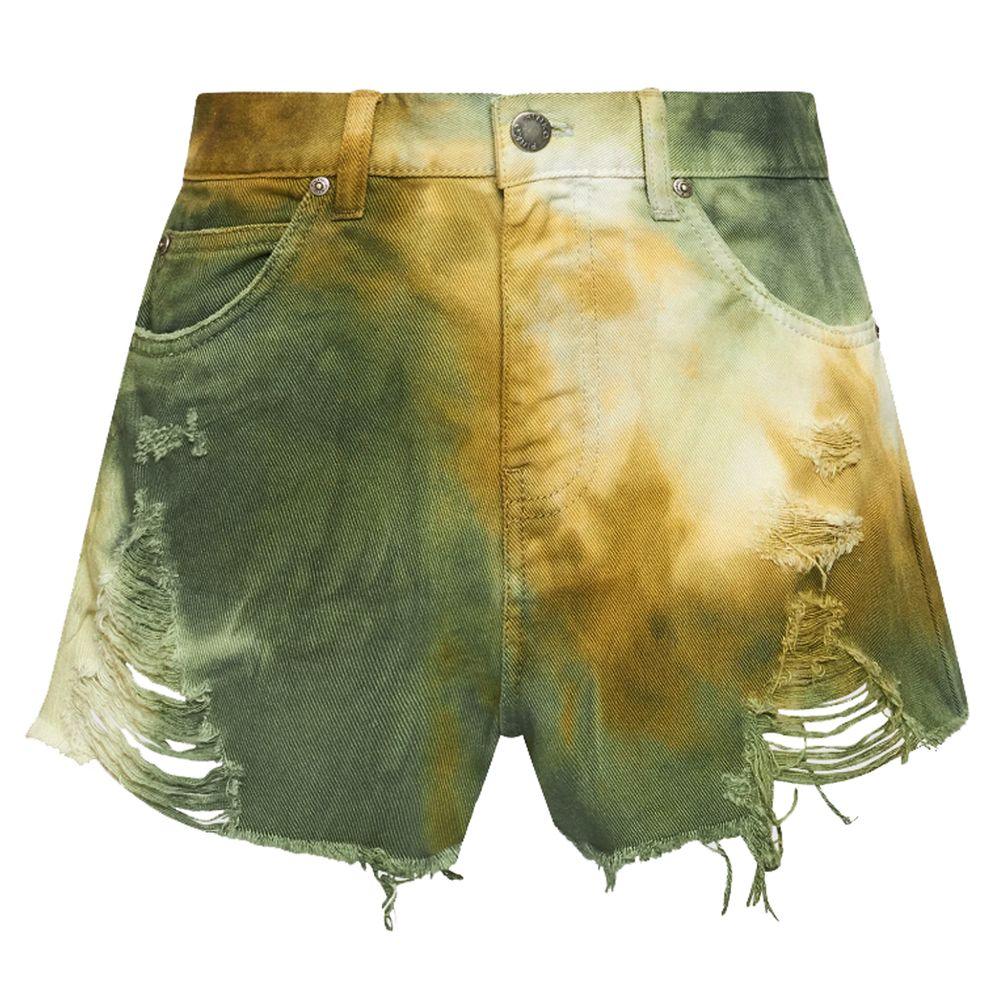 PINKO Green Cotton Women Short - Arichezz.store