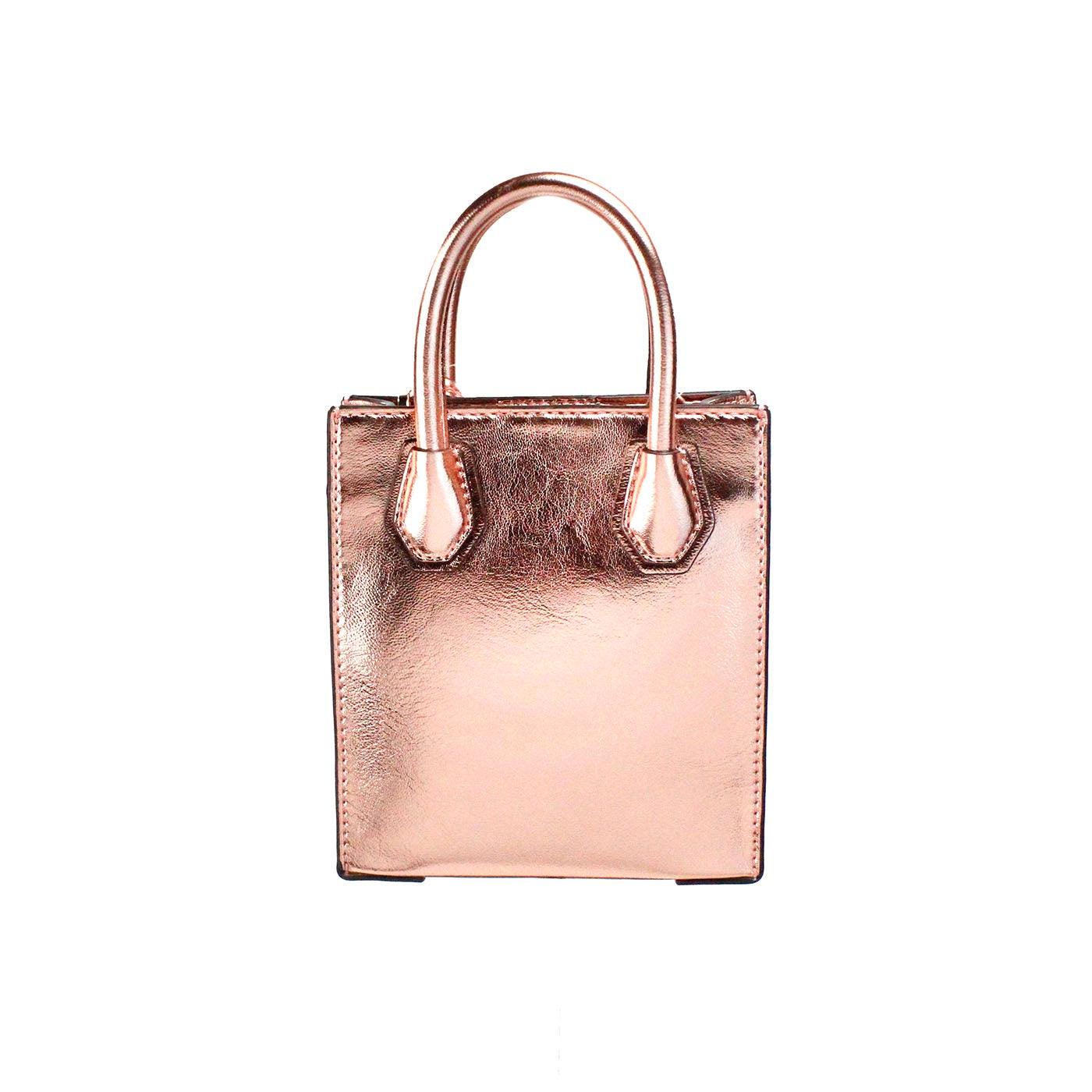 Michael Kors Mercer XS Primrose Metallic North South Shopper Crossbody Bag - Arichezz.store