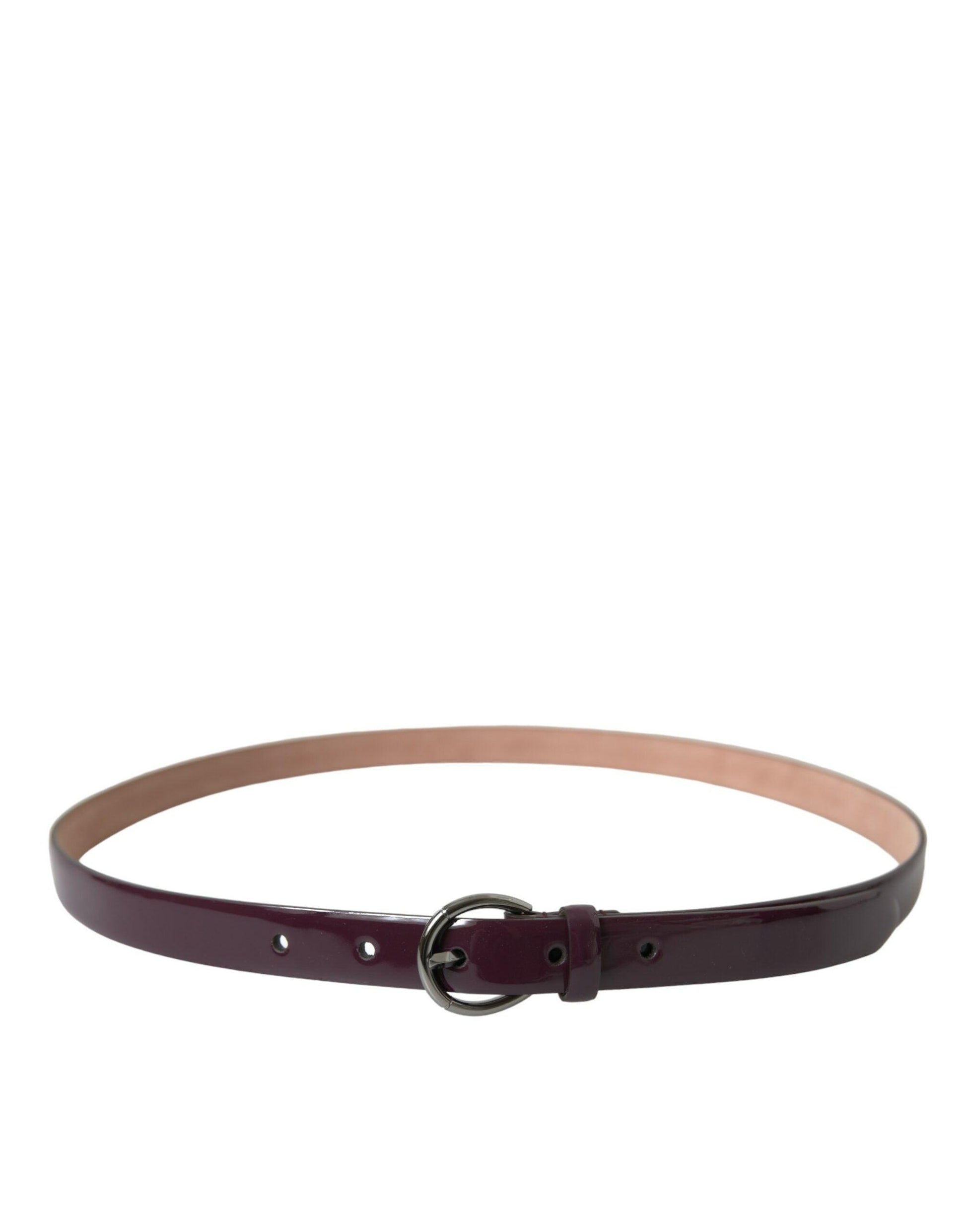 Dolce & Gabbana Elegant Maroon Leather Waist Belt - Arichezz.store