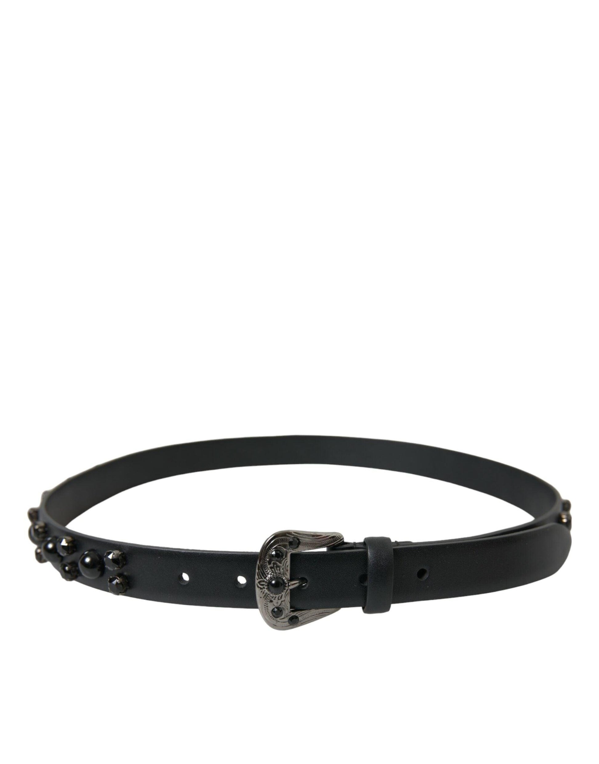 Dolce & Gabbana Engraved Logo Leather Waist Belt - Arichezz.store