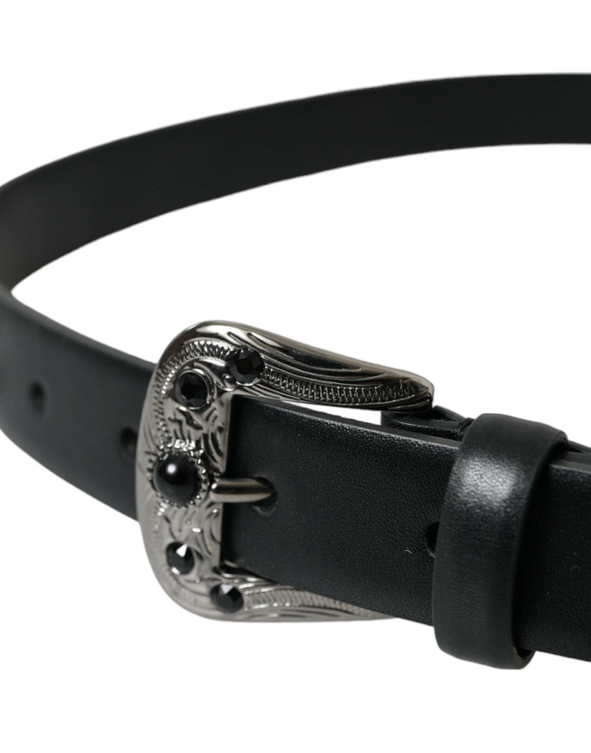 Dolce & Gabbana Engraved Logo Leather Waist Belt - Arichezz.store