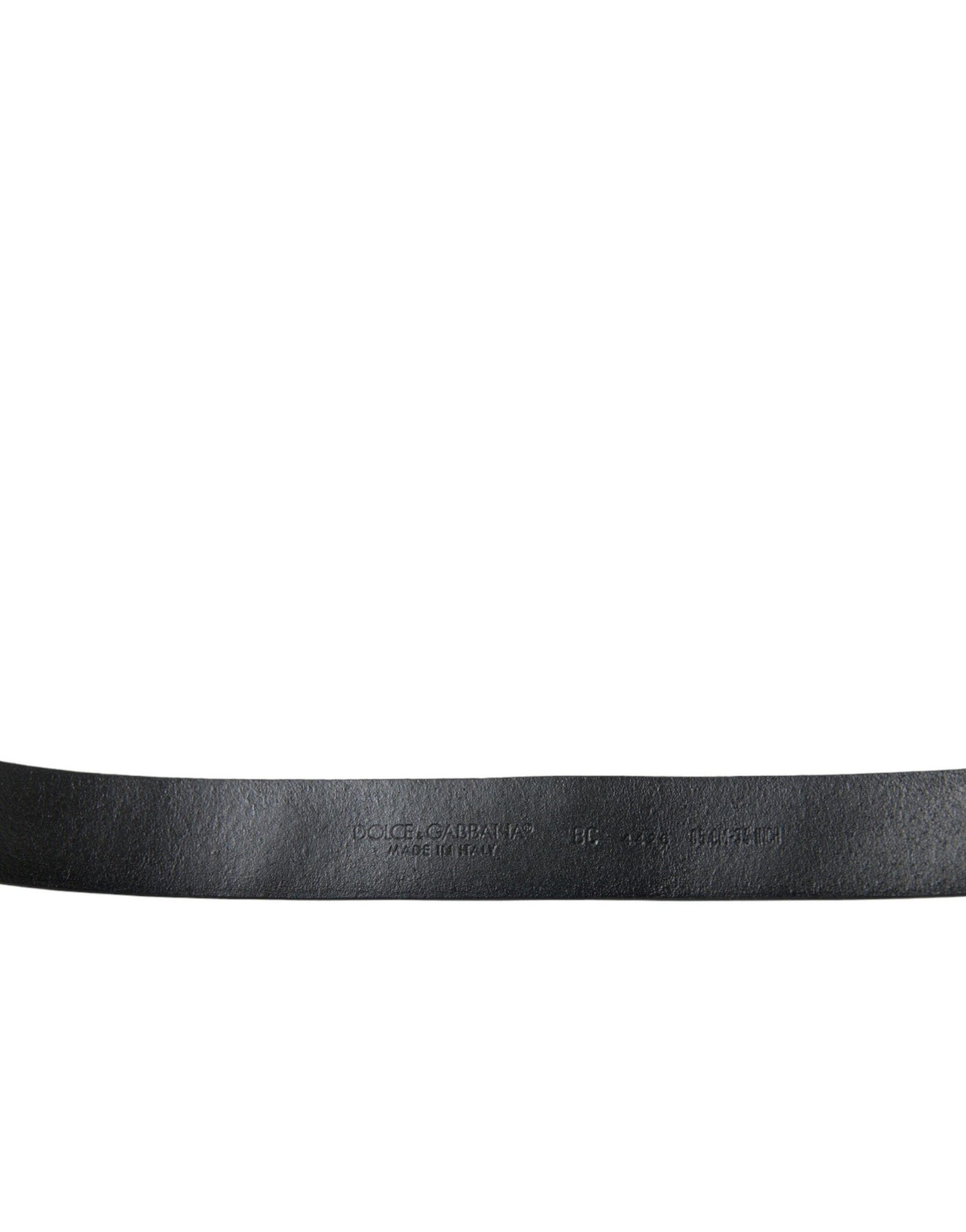 Dolce & Gabbana Engraved Logo Leather Waist Belt - Arichezz.store